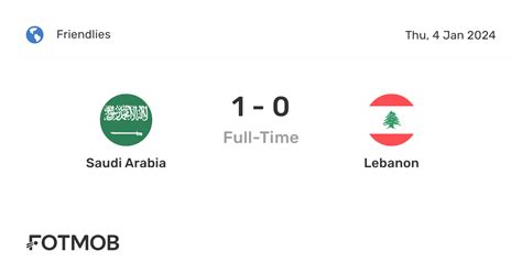 lebanon vs saudi arabia live score